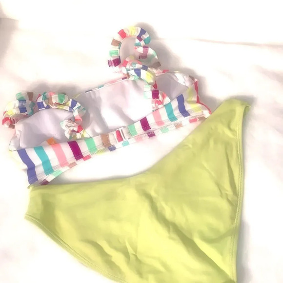 NoBo Neon Stripe Juniors Bikini‎ - Picture 5 of 11